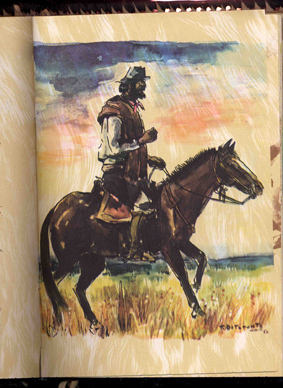 Tomas Ditaranto illustrations for Martin Fierro