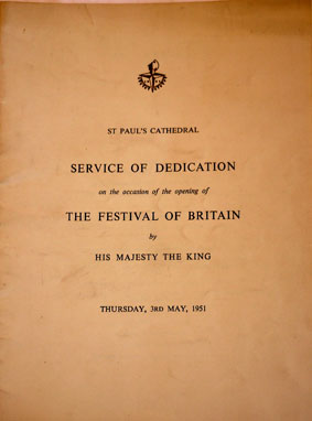 1951 Festival of Britain brochure