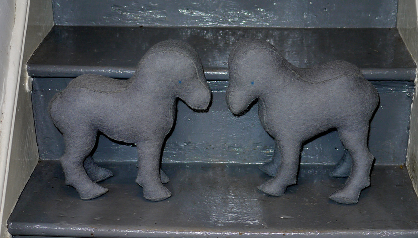 'Joseph Beuys' felt carthorses