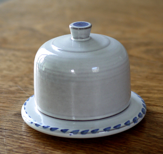 Rye Pottery butter dish