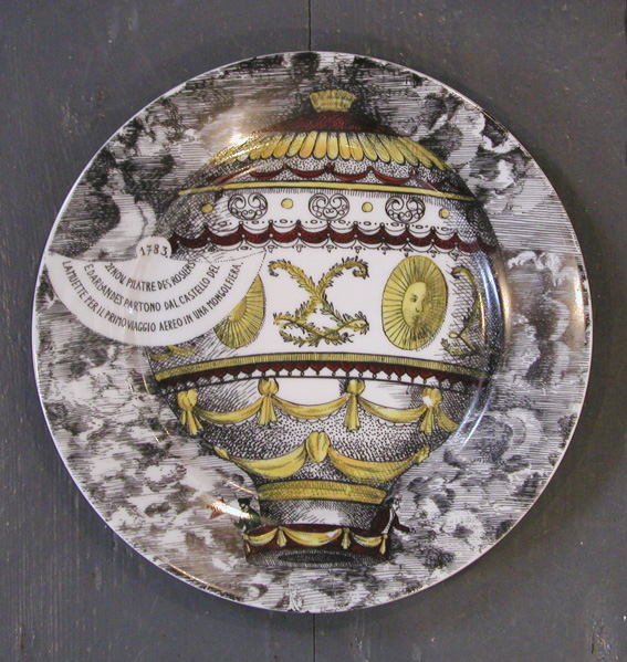 Fornasetti montgolfiere plate