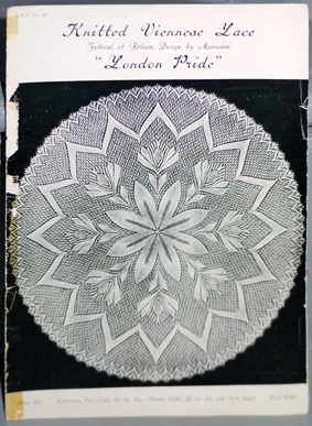 Knitted lace brochure for festival of britain