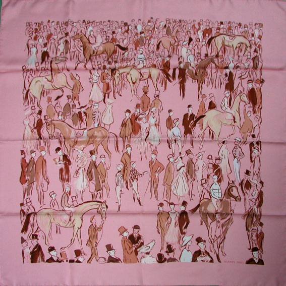 Hermes Paddock scarf signed Clerc