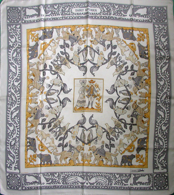 hermes scarf early america