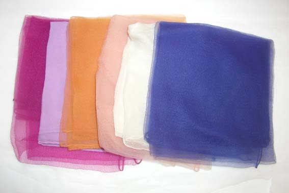 selection of chiffon scarves