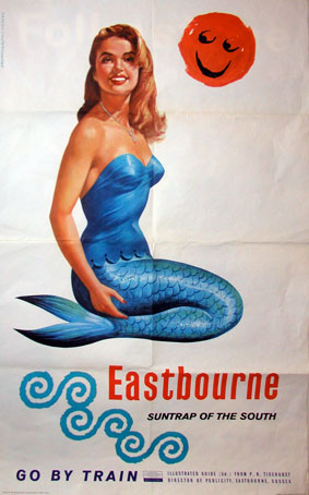 vintage Eastbourne travel poster