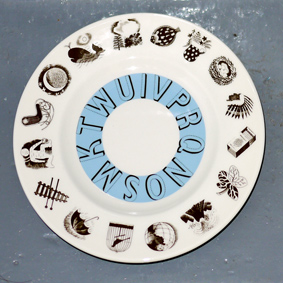 Ravilious ABC reproduction plate
