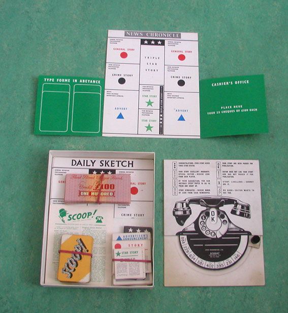 Scoop 1950's board game