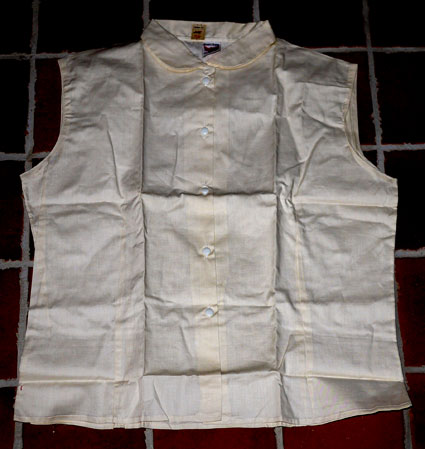 1950's cream empire made cotton blouse