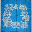 London souvenir silk scarf, Jacqmar