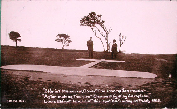 bleriot memorial postcard