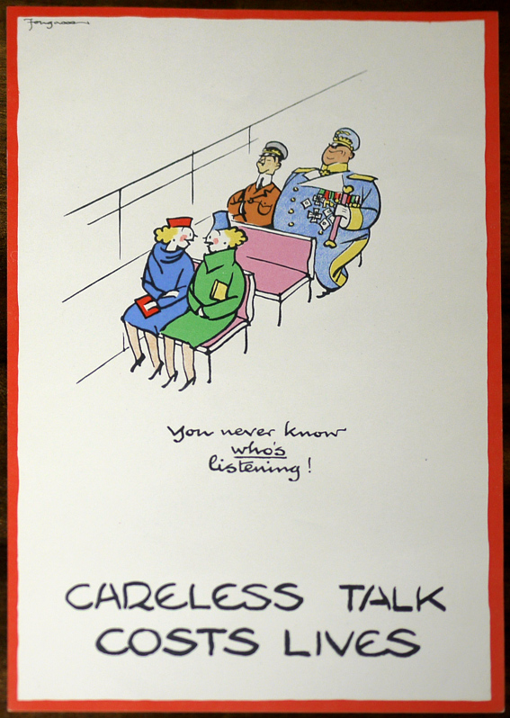 Fougasse original Careless Talks poster