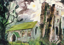 John Piper Romney Marsh postcards