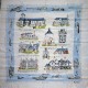Jacqmar Thamesside Village parachute silk scarf