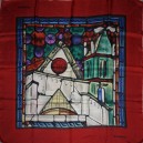 Old Master series Jacqmar,  1970s, silk, stained glass