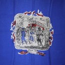ASCHER rare WW2 propaganda scarf, Topolski, 1940s
