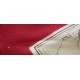 ASCHER rare 1940s silk scarf, horse dressage, red