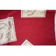 ASCHER rare 1940s silk scarf, horse dressage, red