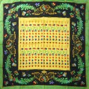 Versace atelier Paris silk scarf, insects and fruit