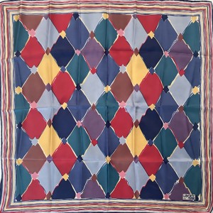 LIBERTYS of London silk scarf, harlequin design