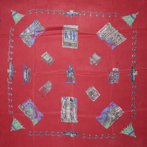 Egypt souvenir scarf, 1950s