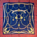 CELINE Paris silk twill scarf, c.1980s