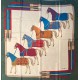 CELINE Paris silk twill scarf, horses