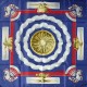 rare HERMES PARIS silk twill scarf, special ed. Air France